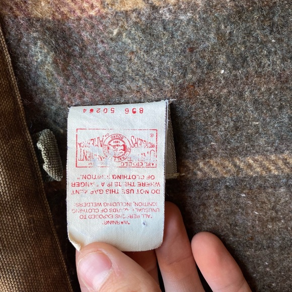 Vintage Rare Carhartt Olive JB0866 Blanket Lined Detroit Jacket - Picture 7 of 9